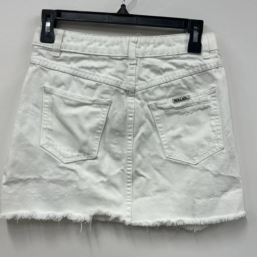 Rolla’s Claudia White Denim Skirt sz 25 - Picture 7 of 9